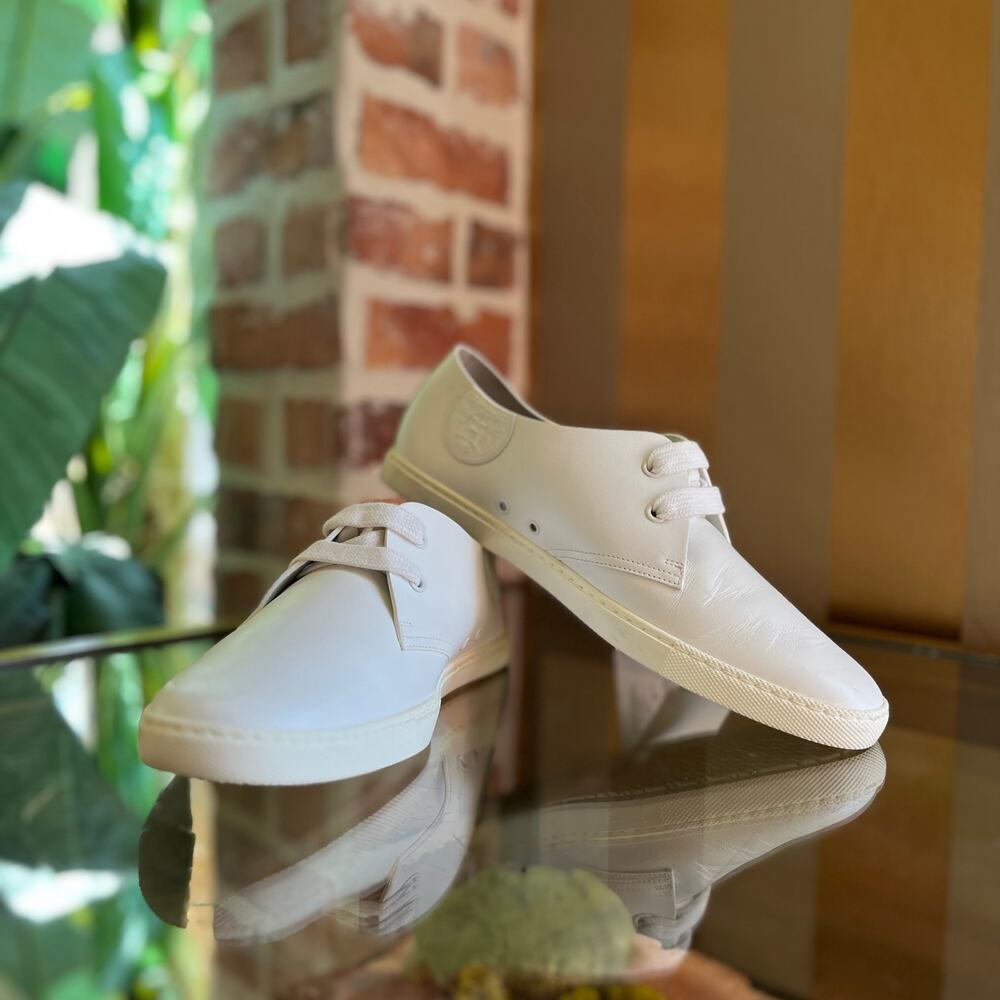 HERMES Blanc One Veau Sneakers SZ 40 (US 10)